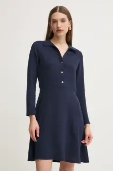 Morgan rochie RBREST culoarea albastru marin, mini, evazati, RBREST imagine