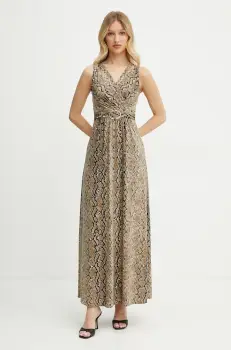 Morgan rochie RCOBRA culoarea verde, maxi, drept, RCOBRA imagine