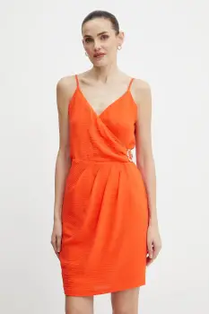 Morgan rochie RCORO.F culoarea portocaliu, mini, drept, RCORO.F imagine