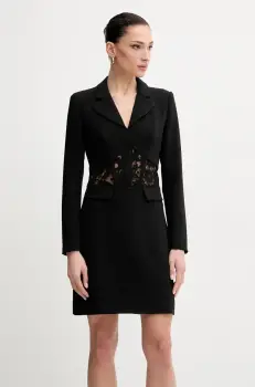 Morgan rochie RCORSE culoarea negru, mini, drept, RCORSE imagine