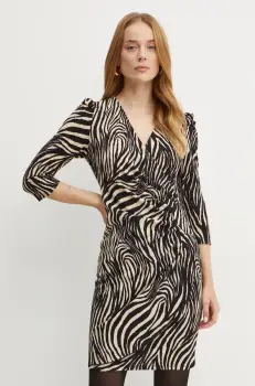 Morgan rochie RCREA culoarea bej, mini, evazati, RCREA imagine