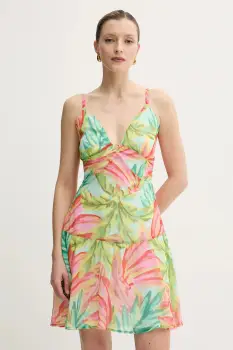 Morgan rochie RCREO.F culoarea verde, mini, evazati, RCREO.F imagine