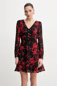 Morgan rochie RCRUSH.F culoarea negru, mini, drept, RCRUSH.F imagine