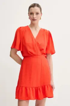 Morgan rochie RECIF.F culoarea portocaliu, mini, evazata, RECIF.F imagine