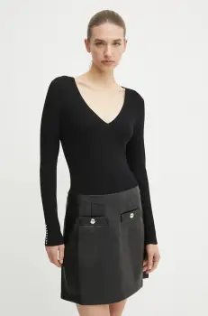 Morgan rochie REGOTA culoarea negru, mini, mulata, REGOTA imagine