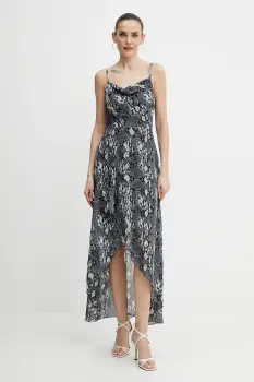 Morgan rochie REMA1 culoarea albastru marin, maxi, drept, REMA1 imagine