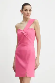 Morgan rochie RERO.F culoarea roz, mini, drept, RERO.F imagine