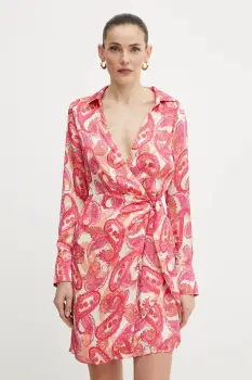 Morgan rochie RESTA.F culoarea roz, mini, drept, RESTA.F imagine