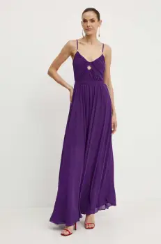 Morgan rochie REVALA culoarea violet, maxi, evazati, REVALA imagine
