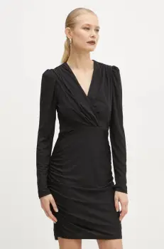 Morgan rochie RGLIT culoarea negru, mini, mulata, RGLIT imagine