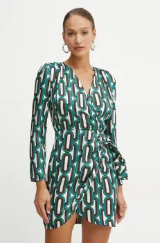 Morgan rochie RGREN.F culoarea bej, mini, drept, RGREN.F imagine