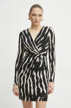 Morgan rochie RIBLO.F culoarea negru, mini, drept, RIBLO.F imagine