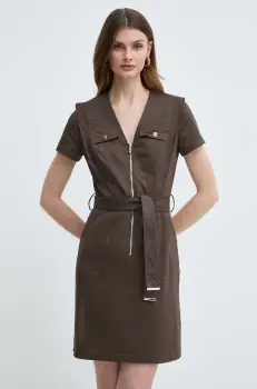 Morgan rochie RISTI culoarea verde, mini, evazati, RISTI imagine