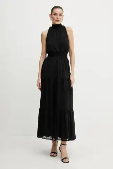 Morgan rochie RLIKA culoarea negru, maxi, evazati, RLIKA imagine