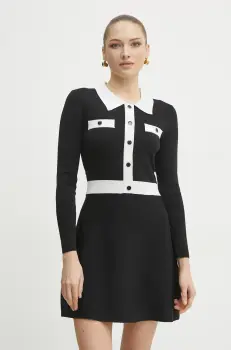 Morgan rochie RMAVA culoarea negru, mini, drept, RMAVA imagine