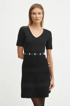 Morgan rochie RMEY culoarea negru, mini, evazati, RMEY imagine