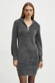 Morgan rochie RMNOVI culoarea gri, mini, drept, RMNOVI imagine