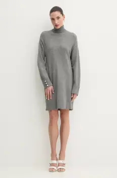 Morgan rochie RMOUFI culoarea gri, mini, drept, RMOUFI imagine