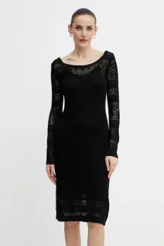 Morgan rochie RMPIMA culoarea negru, midi, drept, RMPIMA imagine