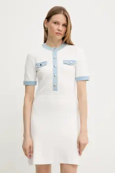 Morgan rochie RMROME culoarea alb, mini, evazati, RMROME imagine