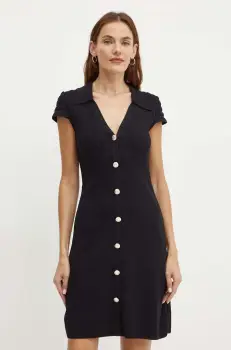 Morgan rochie RMSIX culoarea negru, mini, mulata, RMSIX imagine