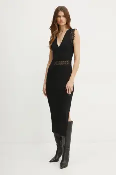 Morgan rochie RMYA culoarea negru, midi, mulata, RMYA imagine