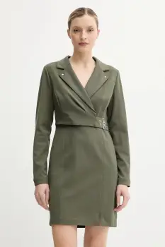 Morgan rochie ROHA culoarea verde, mini, dreapta, ROHA imagine