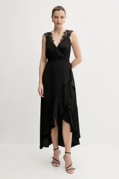 Morgan rochie RORLA culoarea negru, maxi, evazati, RORLA imagine