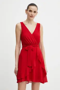 Morgan rochie ROSVAL culoarea rosu, mini, drept, ROSVAL imagine