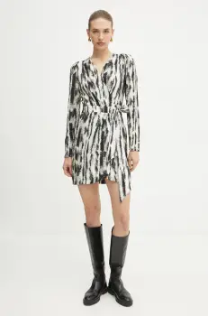 Morgan rochie ROZEL.F culoarea bej, mini, evazata, ROZEL.F imagine