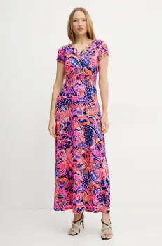 Morgan rochie RPLAYA culoarea portocaliu, maxi, evazati, RPLAYA imagine