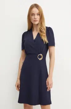 Morgan rochie RSCUBA culoarea albastru marin, mini, evazati, RSCUBA imagine