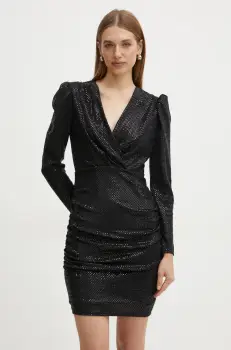 Morgan rochie RSTAR culoarea negru, mini, mulata, RSTAR imagine