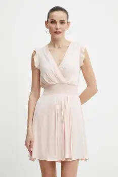 Morgan rochie RWANY culoarea bej, mini, evazati, RWANY imagine