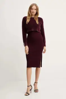 Morgan rochie si pulover RMONA culoarea gri, RMONA imagine