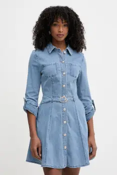 Morgan rochie tip camasa din denim imagine