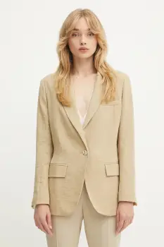 Morgan sacou culoarea bej, un singur rand de nasturi, neted, VAVIK imagine