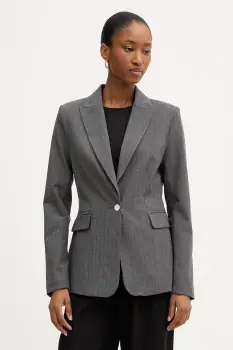 Morgan sacou culoarea gri, un singur rand de nasturi, cu imprimeu, VBOKY.F imagine