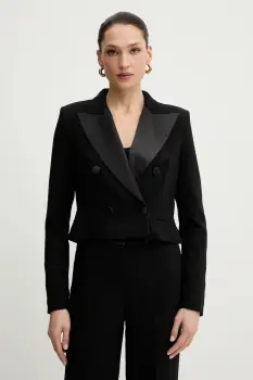 Morgan sacou culoarea negru, cu doua randuri de nasturi, uni, VJOEN.F imagine