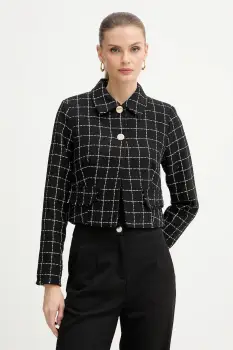 Morgan sacou culoarea negru, un singur rand de nasturi, cu imprimeu, VILMA imagine