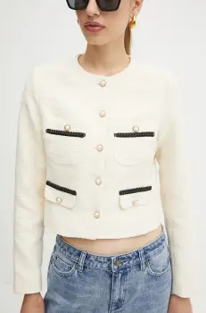 Morgan sacou VAKER culoarea bej, un singur rand de nasturi, modelator, VAKER imagine