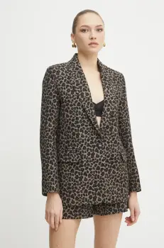 Morgan sacou VBILI.F culoarea bej, un singur rand de nasturi, modelator, VBILI.F imagine