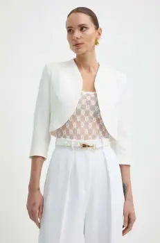 Morgan sacou VELEO.F culoarea bej, desfacut, neted, VELEO.F imagine