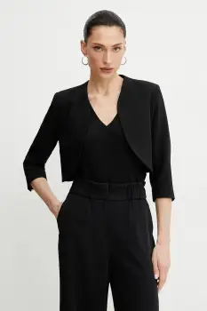 Morgan sacou VELEO.F culoarea negru, desfacut, neted, VELEO.F imagine