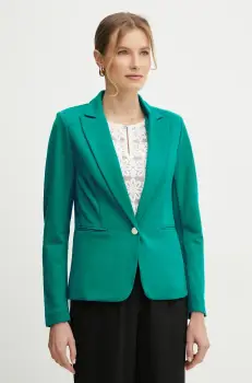 Morgan sacou VELO culoarea verde, un singur rand de nasturi, neted, VELO imagine