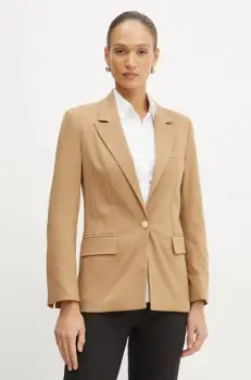 Morgan sacou VETAL.F culoarea bej, un singur rand de nasturi, neted, VETAL.F imagine