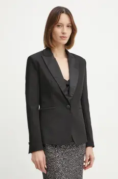 Morgan sacou VFIBY.F culoarea negru, un singur rand de nasturi, uni, VFIBY.F imagine