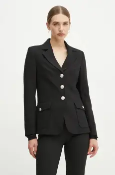 Morgan sacou VIFE.F culoarea negru, un singur rand de nasturi, neted, VIFE.F imagine