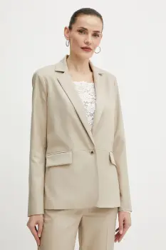 Morgan sacou VLUX.F culoarea bej, un singur rand de nasturi, uni, VLUX.F imagine