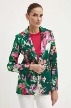 Morgan sacou VOCHA.F culoarea verde, un singur rand de nasturi, modelator, VOCHA.F imagine